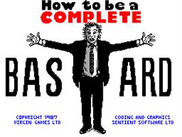 Title screen of How to be a Complete Bastard on the Sinclair ZX Spectrum.