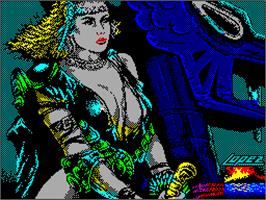 Title screen of Hundra on the Sinclair ZX Spectrum.