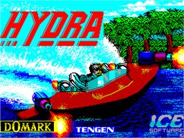 Title screen of Hydra on the Sinclair ZX Spectrum.