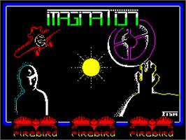 Title screen of Imagination on the Sinclair ZX Spectrum.