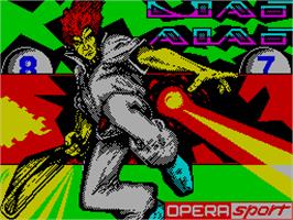 Title screen of Jai Alai on the Sinclair ZX Spectrum.