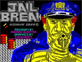 Title screen of Jail Break on the Sinclair ZX Spectrum.