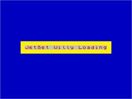 Title screen of Jet Set Willy on the Sinclair ZX Spectrum.