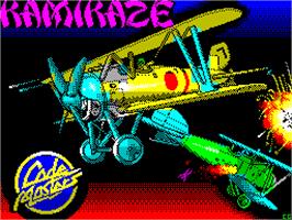 Title screen of Kamikaze on the Sinclair ZX Spectrum.