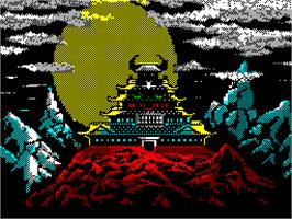 Title screen of Karateka on the Sinclair ZX Spectrum.