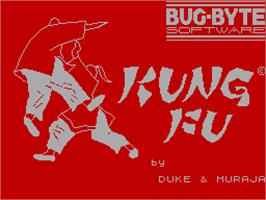 Title screen of Kung Fu on the Sinclair ZX Spectrum.