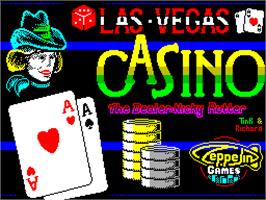 Title screen of Las Vegas Video Poker on the Sinclair ZX Spectrum.