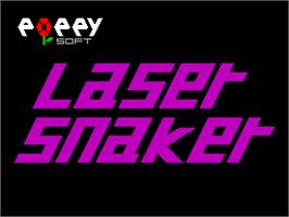 Title screen of Laser Snaker on the Sinclair ZX Spectrum.