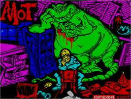 Title screen of MOT on the Sinclair ZX Spectrum.