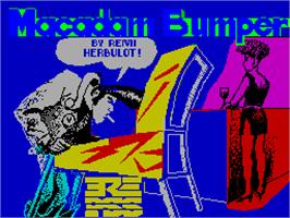 Title screen of Macadam Bumper on the Sinclair ZX Spectrum.