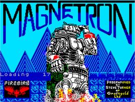 Title screen of Magnetron on the Sinclair ZX Spectrum.