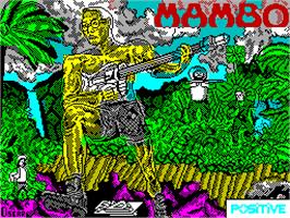 Title screen of Mambo on the Sinclair ZX Spectrum.