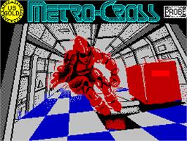 Title screen of Metro Cross on the Sinclair ZX Spectrum.