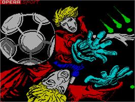 Title screen of Mundial de Fútbol on the Sinclair ZX Spectrum.