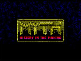 Title screen of Myth: History in the Making on the Sinclair ZX Spectrum.
