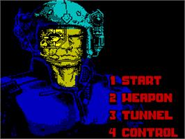 Title screen of Narco Police on the Sinclair ZX Spectrum.