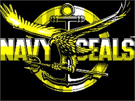Title screen of Navy Seals on the Sinclair ZX Spectrum.