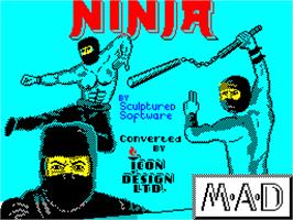 Title screen of Ninja on the Sinclair ZX Spectrum.