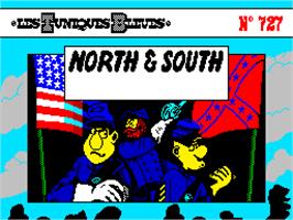 Title screen of North & South on the Sinclair ZX Spectrum.