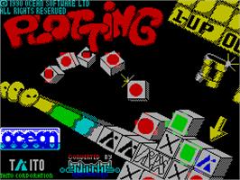 Title screen of Plotting on the Sinclair ZX Spectrum.