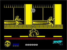 Title screen of Predator 2 on the Sinclair ZX Spectrum.