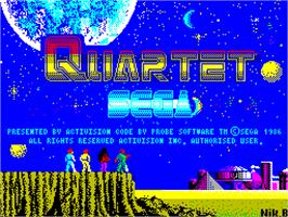Title screen of Quartet on the Sinclair ZX Spectrum.