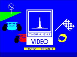 Title screen of Road Raider on the Sinclair ZX Spectrum.