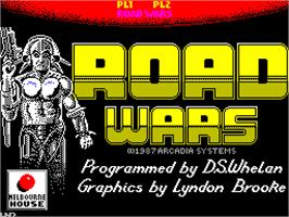 Title screen of Roadwars on the Sinclair ZX Spectrum.
