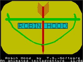Title screen of Robin Hood: Legend Quest on the Sinclair ZX Spectrum.