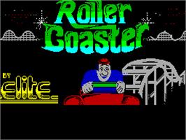 Title screen of Roller Coaster on the Sinclair ZX Spectrum.