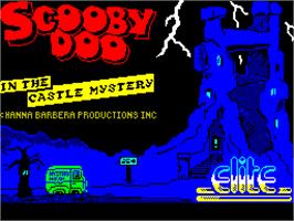 Title screen of Scooby Doo on the Sinclair ZX Spectrum.