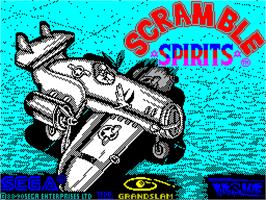 Title screen of Scramble Spirits on the Sinclair ZX Spectrum.