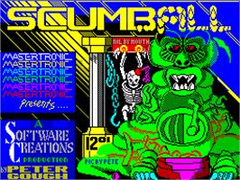 Title screen of Scumball on the Sinclair ZX Spectrum.