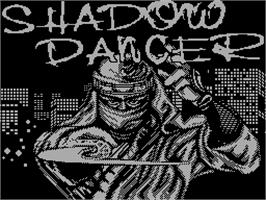 Title screen of Shadow Dancer on the Sinclair ZX Spectrum.