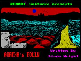 Title screen of Sharkey's Moll on the Sinclair ZX Spectrum.