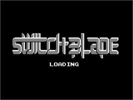 Title screen of Switchblade on the Sinclair ZX Spectrum.