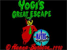 Title screen of The Great Escape on the Sinclair ZX Spectrum.