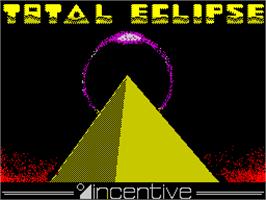 Title screen of Total Eclipse on the Sinclair ZX Spectrum.