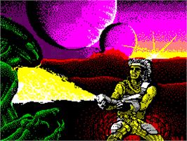 Title screen of Trantor the Last Stormtrooper on the Sinclair ZX Spectrum.