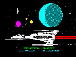 Title screen of Trivial Pursuit on the Sinclair ZX Spectrum.