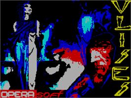 Title screen of Ulises on the Sinclair ZX Spectrum.