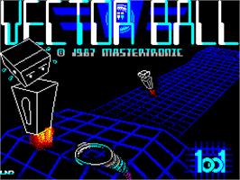 Title screen of Vectorball on the Sinclair ZX Spectrum.