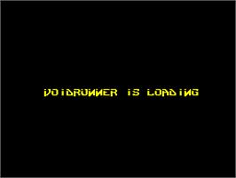 Title screen of Voidrunner on the Sinclair ZX Spectrum.