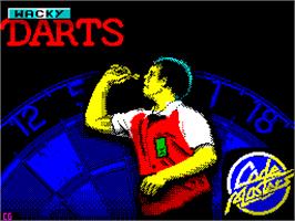 Title screen of Wacky Darts on the Sinclair ZX Spectrum.