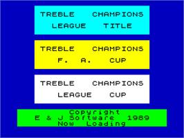 Title screen of We Are the Champions on the Sinclair ZX Spectrum.
