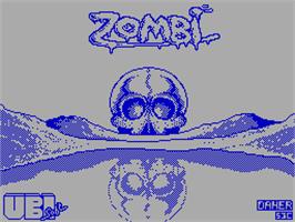Title screen of Zombies on the Sinclair ZX Spectrum.