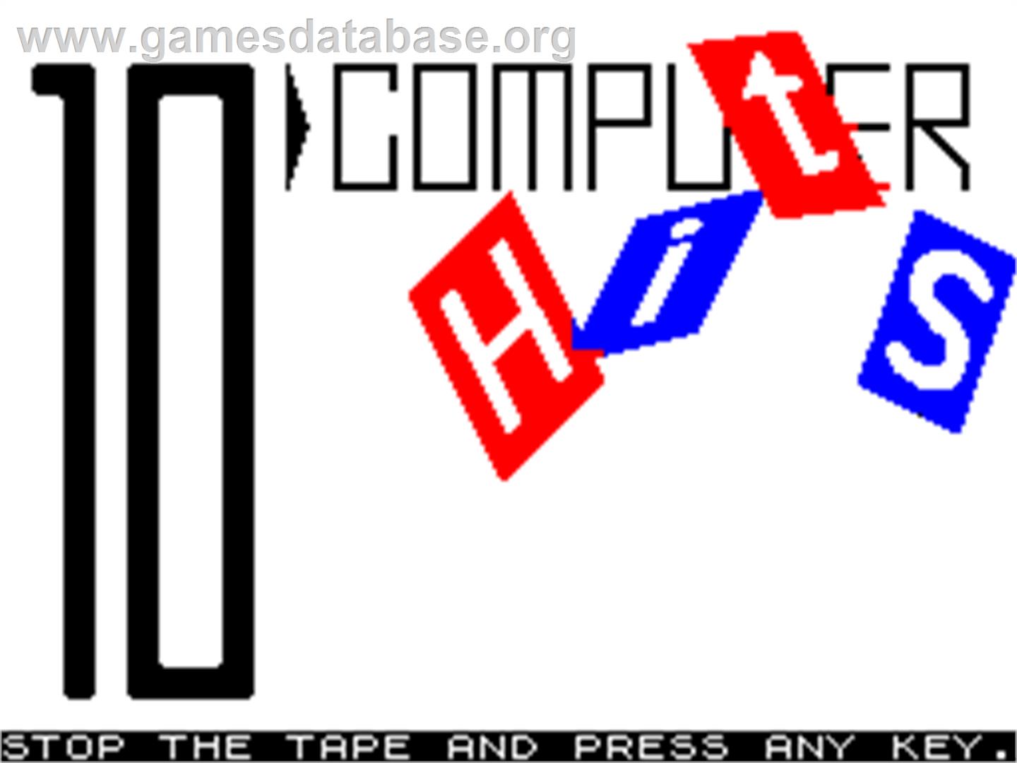 10 Computer Hits 1 - Sinclair ZX Spectrum - Artwork - Title Screen