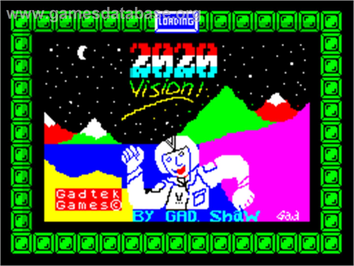 2020 Vision - Sinclair ZX Spectrum - Artwork - Title Screen
