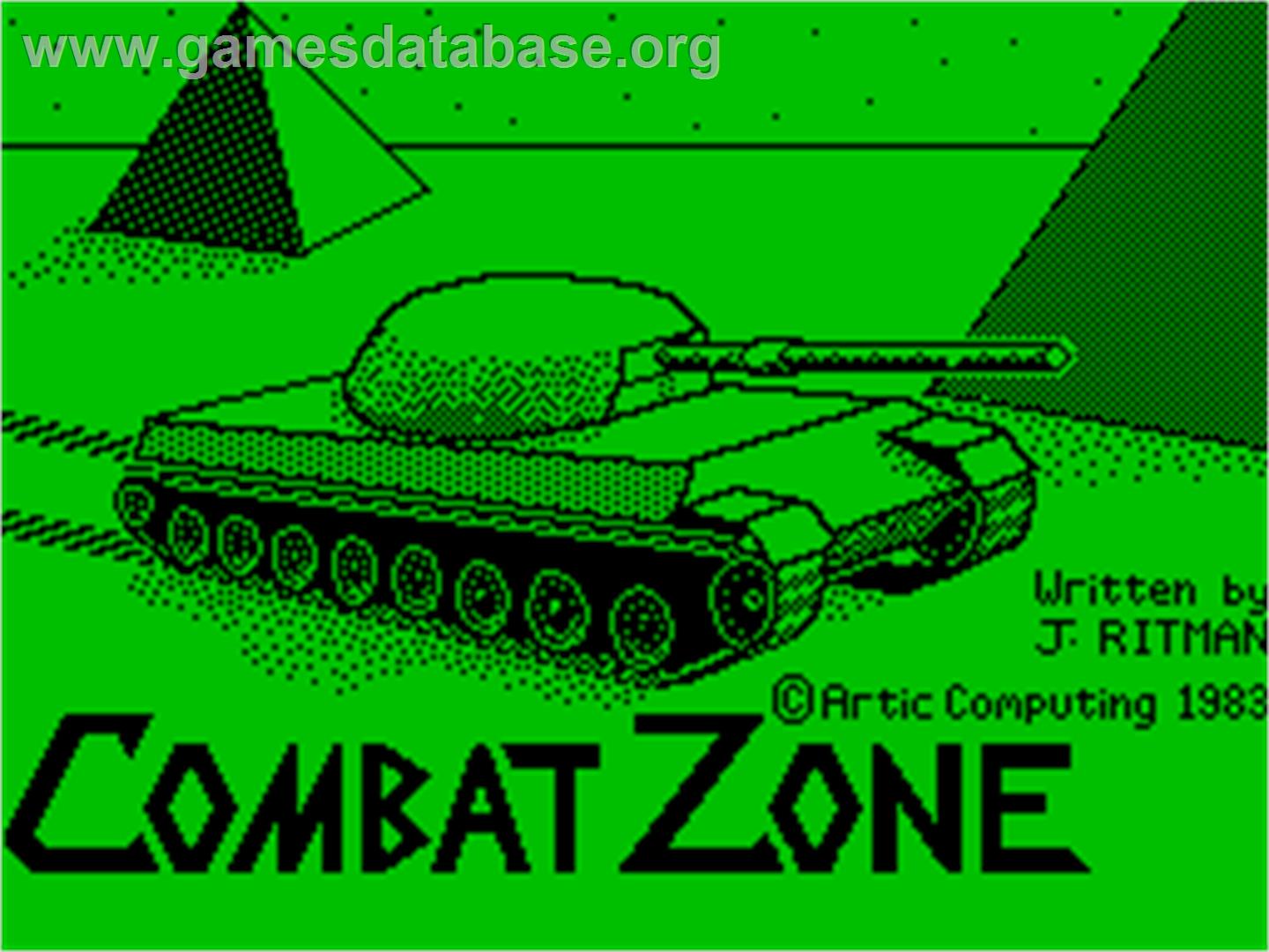 3D Combat Zone - Sinclair ZX Spectrum - Artwork - Title Screen
