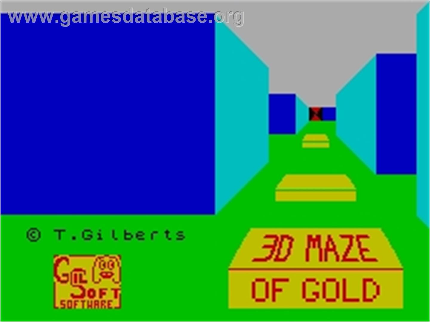 3D Maze of Gold - Sinclair ZX Spectrum - Artwork - Title Screen